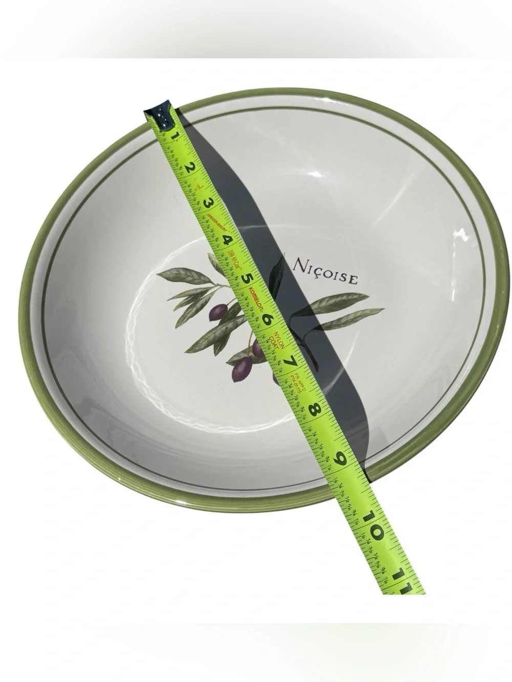 Williams Sonoma Olive Grove Nicoise Pasta Salad Bowl Portugal Olive Branch 9.5”